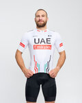 BONAVELO Cyklistický dres s krátkym rukávom - UAE 2024 - biela/červená