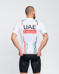 BONAVELO Cyklistický dres s krátkym rukávom - UAE 2024 - biela/červená