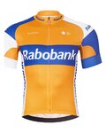 BONAVELO Cyklistický dres s krátkym rukávom - RABOBANK - oranžová/modrá