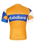 BONAVELO Cyklistický dres s krátkym rukávom - RABOBANK - oranžová/modrá