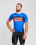 BONAVELO Cyklistický dres s krátkym rukávom - GARMIN SHARP - modrá/čierna