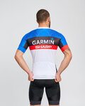 BONAVELO Cyklistický dres s krátkym rukávom - GARMIN SHARP - modrá/čierna
