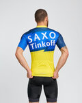 BONAVELO Cyklistický dres s krátkym rukávom - SAXO BANK TINKOFF - modrá/žltá