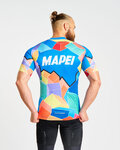 BONAVELO Cyklistický dres s krátkym rukávom - MAPEI - modrá/viacfarebná
