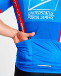 BONAVELO Cyklistický dres s krátkym rukávom - US POSTAL - modrá