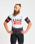 BONAVELO Cyklistický dres s krátkym rukávom - UAE 2025 - biela/čierna