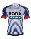 BONAVELO Cyklistický dres s krátkym rukávom - BORA 2026 - biela/viacfarebná