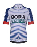 BONAVELO Cyklistický dres s krátkym rukávom - BORA KID 2026 - biela/viacfarebná
