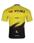 BONAVELO Cyklistický dres s krátkym rukávom - VISMA 2026 - žltá/čierna