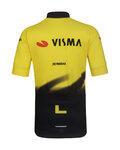 BONAVELO Cyklistický dres s krátkym rukávom - VISMA 2026 KIDS - žltá/čierna