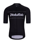 HOLOKOLO Cyklistický dres s krátkym rukávom - GEAR UP - čierna