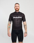 HOLOKOLO Cyklistický dres s krátkym rukávom - GEAR UP - čierna