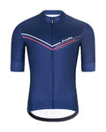 HOLOKOLO Cyklistický dres s krátkym rukávom - LEVEL UP - modrá