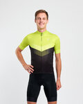 HOLOKOLO Cyklistický dres s krátkym rukávom - ARROW II - svetlo zelená/čierna