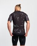 HOLOKOLO Cyklistický dres s krátkym rukávom - PASSION - čierna