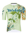 HOLOKOLO Cyklistický dres s krátkym rukávom - DRAGON - svetlo zelená