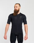 HOLOKOLO Cyklistický dres s krátkym rukávom - EYELET - čierna