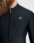 HOLOKOLO Cyklistický dres s dlhým rukávom zimný - VICTORIOUS WINTER - čierna