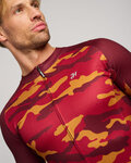 HOLOKOLO Cyklistický dres s krátkym rukávom - CAMOTRAIL - bordová
