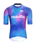 HOLOKOLO Cyklistický dres s krátkym rukávom - TEAM SPIRIT - modrá/viacfarebná
