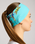 RIVANELLE Cyklistická čelenka - SUMMER HEADBAND - tyrkysová/viacfarebná