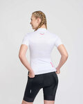 RIVANELLE Cyklistický dres s krátkym rukávom - LEVEL UP - biela