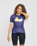 RIVANELLE Cyklistický dres s krátkym rukávom - FRUIT LADY - modrá/svetlo zelená