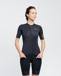 RIVANELLE Cyklistický dres s krátkym rukávom - VICTORIOUS GOLD LADY - čierna