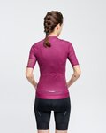 RIVANELLE Cyklistický dres s krátkym rukávom - VICTORIOUS GOLD LADY - bordová