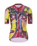 RIVANELLE Cyklistický dres s krátkym rukávom - FURIOSO - červená/žltá