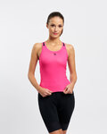 RIVANELLE Cyklistický dres bez rukávov - SPARK ELITE - ružová/čierna