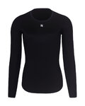 RIVANELLE Cyklistické tričko s dlhým rukávom - WINTER BASE LAYER - čierna