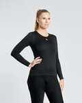 RIVANELLE Cyklistické tričko s dlhým rukávom - WINTER BASE LAYER - čierna