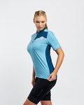 RIVANELLE Cyklistický dres s krátkym rukávom - ADVENTURE - modrá