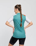 RIVANELLE Cyklistický dres s krátkym rukávom - ADVENTURE - šedá/zelená