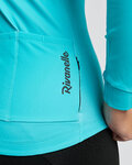 RIVANELLE Cyklistický dres s dlhým rukávom zimný - STARLIGHT WINTER  - tyrkysová