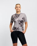 RIVANELLE Cyklistický dres s krátkym rukávom - BAROC - šedá