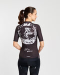 RIVANELLE Cyklistický dres s krátkym rukávom - MOONLIGHT - čierna/biela