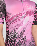 RIVANELLE Cyklistický dres s krátkym rukávom - ROSESCAPE - fialová/čierna