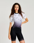 RIVANELLE Cyklistická kombinéza - TEMPO - biela/čierna