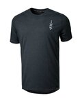 IXS Cyklistické tričko s krátkym rukávom - FLOW 1.0 TECH TEE - čierna