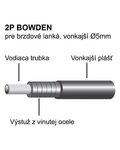LONGUS bowden - 2P BOWDEN - čierna