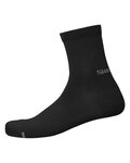 SHIMANO Cyklistické ponožky klasické - PERFORMANCE MID - čierna