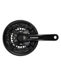 SHIMANO kľuky s prevodníkom - TOURNEY TY501 170mm 42/34/24 - čierna