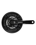 SHIMANO kľuky s prevodníkom - TOURNEY TY501 170mm 48/38/28 - čierna