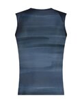 SHIMANO Cyklistické tričko bez rukávov - VERTEX PRIMA SL PRINTED - modrá