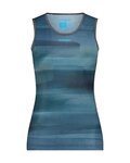 SHIMANO Cyklistické tričko bez rukávov - VERTEX SL - modrá
