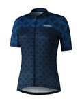 SHIMANO Cyklistický dres s krátkym rukávom - MIZUKI - modrá