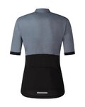 SHIMANO Cyklistický dres s krátkym rukávom - ELEMENT - šedá/čierna