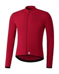 SHIMANO Cyklistický dres s dlhým rukávom letný - VERTEX THERMAL LONG - červená